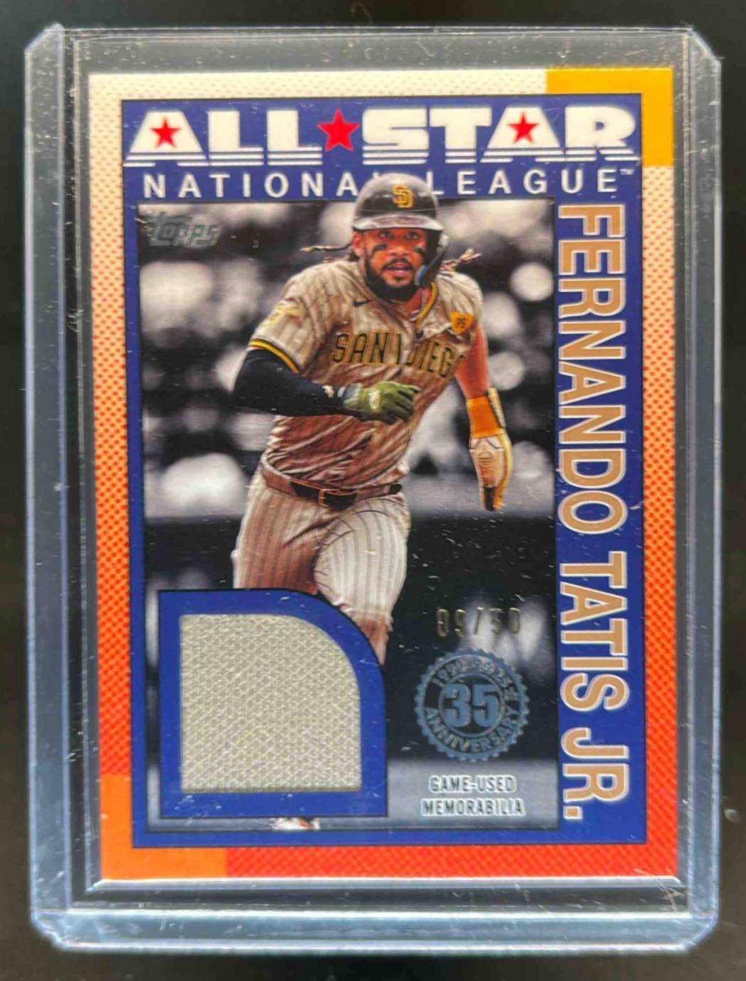 2025 Topps Fernando Tatis Jr. 1990 Baseball All-Star Jersey Gold #9/50
