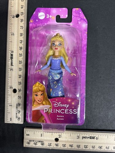 Disney Sleeping Beauty Princess AURORA 3.5" NEW Small Doll Toy Figure Mattel - Picture 4 of 4