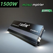 1500W RMS Class D Mono Amp - 1Ω/2Ω/4Ω Stable, Remote Control