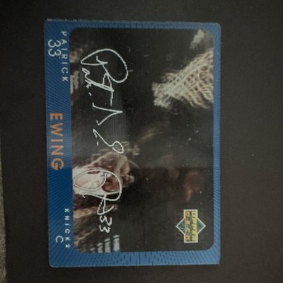   Upper Deck 1997-98 Diamond Vision Patrick Ewing Autographed Knicks S18