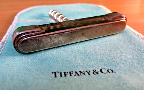 TIFFANY & CO. Sterling Silver Corkscrew Art Deco Design 2014 * Made in Italy - Picture 10 of 13