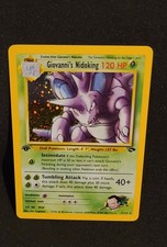 Giovanni's Nidoking 7/132 1st Edition Gym Challenge Holo