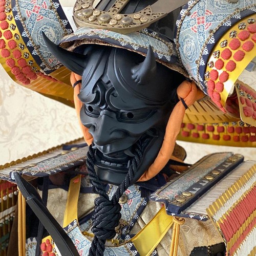 Excras Halloween Geist Hannya Maske Hannya Halbmaske Party Play Cosplay Ware Ma_ - Bild 2 von 9
