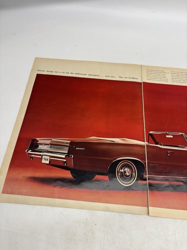 1963 Print Ad The 1964 Pontiac Le Mans Convertible Wide-Track Family Budweiser - Picture 8 of 8