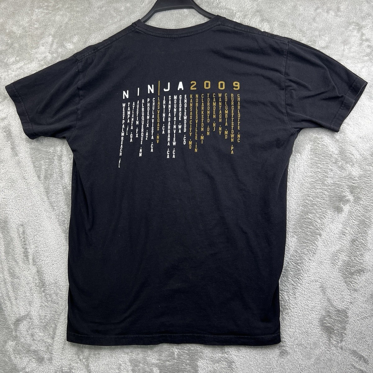 Jane's Addiction & NIN Tシャツ Lサイズ 2009年 Jane's Addiction & NIN 2009 Tour Authentic Nine Inch Nails T