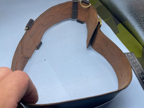Original WW1 / WW2 British Army Officer's Sam Browne Leather Belt - Picture 3 of 6