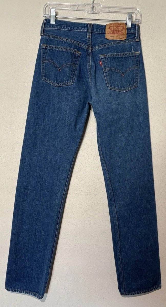 1995 VTG 90s Levi's 501XX Jeans Mens Made In USA Denim 28x34