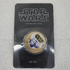 2011 Star Wars R2-D2 $1 Niue Coin Gilt BU New Zealand Mint #01183 / 25000