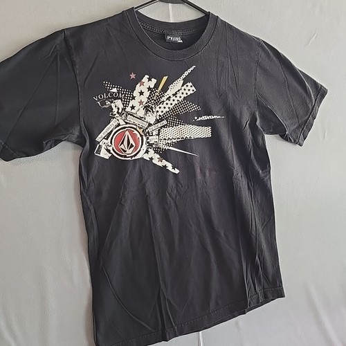 Vintage Volcom Stone T Shirt Mens Medium Black 90s Surf Skate Snow Y2K Cali - Picture 10 of 15