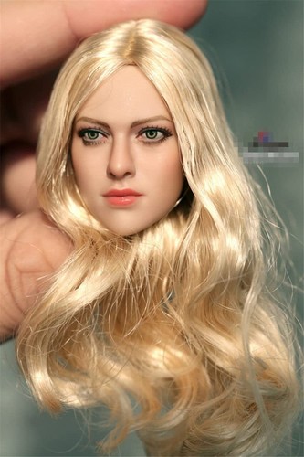 Generic 1/6 Scale Female Blonde Hair Head Sculpt for Action Figure Doll Toy - Picture 6 of 9