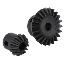 2pcs Black Steel Beekeeping Honey Extractor Gear Durable Bee Tool Accessory