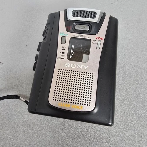 Vintage Sony TCM-465V Handheld Cassette Voice Activated Recorder Player
