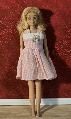 Vintage Mattel Scooter Doll Blonde Hair Freckles 1963 Japan on Foot