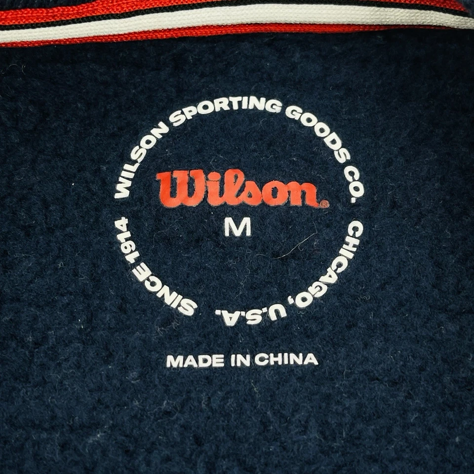 Wilson Crewneck свитер мальчика ясельного возраста темно-синий зеленый Colorblock с надписью теннис - Изображение 4 из 4