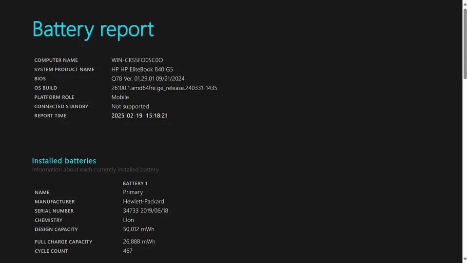 HP EliteBook 840 G5 14" FHD I7-8650U 512GB SSD 16GB W11P Webcam FP Reader IRCam - Image 2 of 4