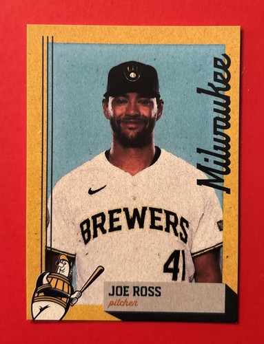 2024 MILWAUKEE BREWERS JOE ROSS Regional Police Safety Baseball Card RARE