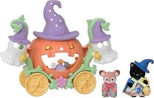 Sylvanian Families Seasonal Halloween Ghost and Pumpkin Carriage Set EPOCH