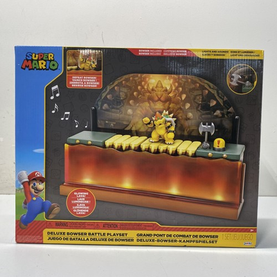 #ad Super Mario Deluxe Bowser Battle Playset $29.99