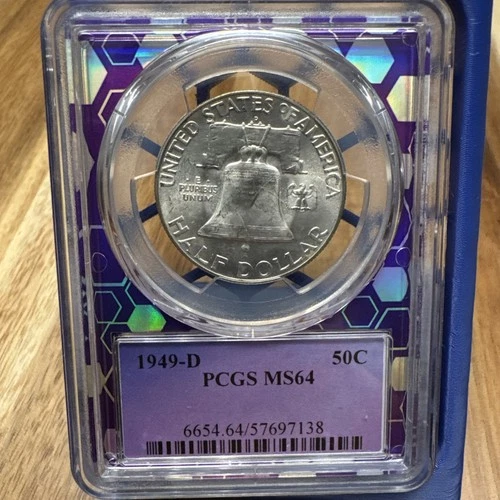 1949-D Franklin Half Dollar PCGS MS64 – Choice Uncirculated Silver 50C