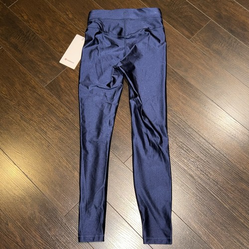 NWT! Lululemon Satin Shine High-Rise Tight 25" Women’s Size 2 Club Blue - Picture 5 of 10