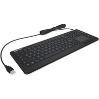 Keysonic KSK-6231INEL De-Layout Silikontastatur Touchpad Und Beleuchtung Qwertz