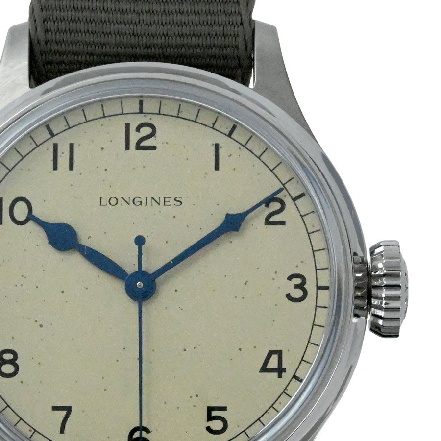 Longines L2.819.4.93.2 Heritage Military Ivory Dial Men's Watch Used