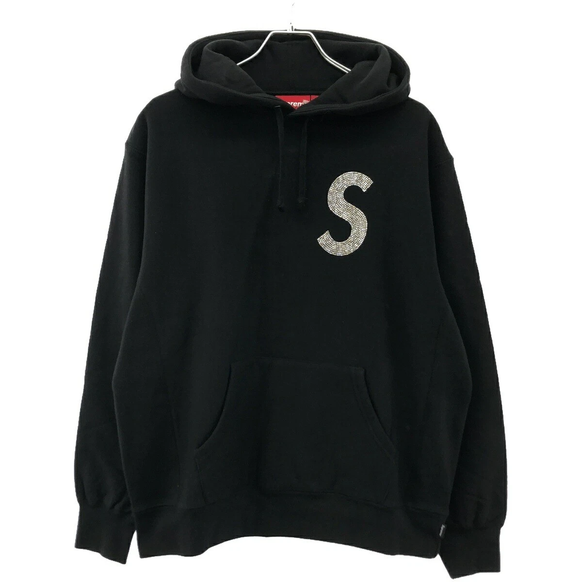 sweat à capuche noir logo taille S suprême taille S