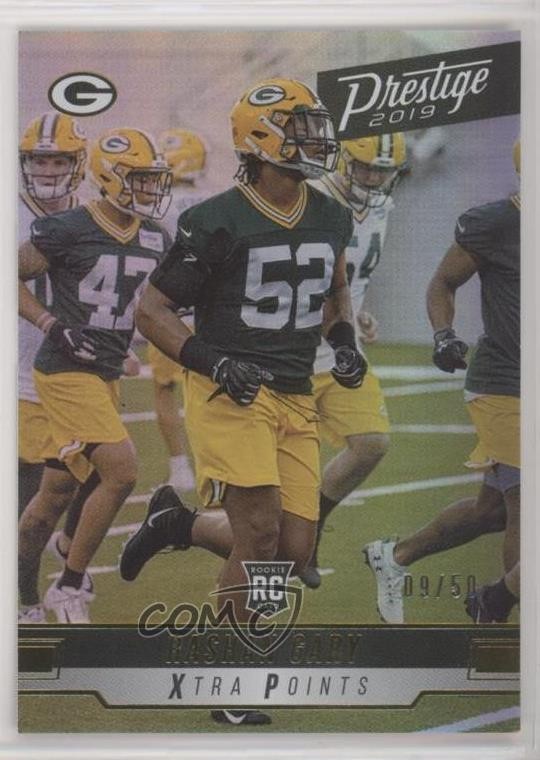 2019 Panini Prestige Xtra Points Gold 9/50 Rashan Gary #232 Rookie RC 2jg