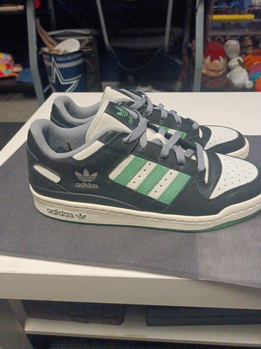Adidas Forum Low CL - Sample Edition- White/Black/Green Men Size 9 - Picture 3 of 10