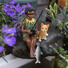  1 Set of Cartoon Fairy Ornament Desktop Small Fairy Statue Delicate Resin