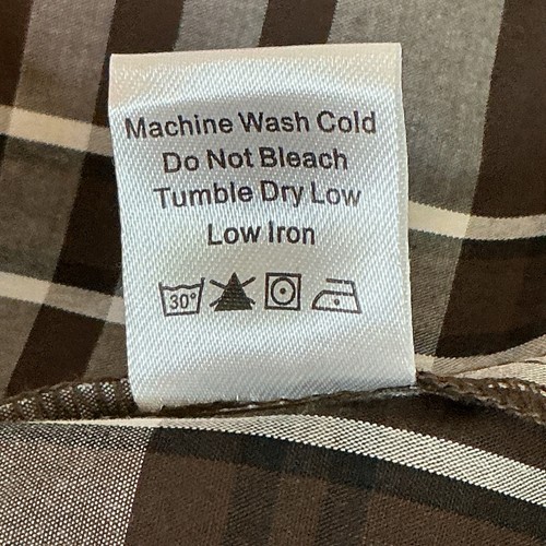 TUCKERNUCK Cedar Check Crosby Dress Brown Plaid Button Front Women's Sz L - Picture 12 of 12