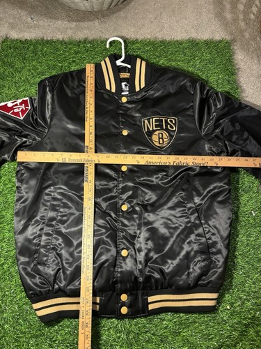 Brooklyn Nets Starter Black Label Jacket Rakuten Limited Edition Size Large - Picture 4 of 5