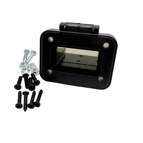 50 Amp Battery Socket Flush Mount Panel with Clear Dust Protection Cover - Afbeelding 4 van 24