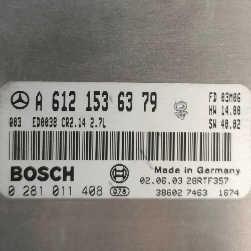 A6121536279 Centralina iniezione  MERCEDES-BENZ Classe M (W163) 270 CDI SUV - Immagine 4 di 4