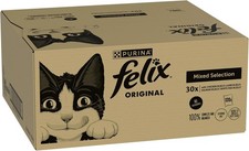 120 x 85g FELIX ORIGINAL Mixed Selection Menu in Jelly Wet Cat Food Mega Pack 4.21 per kilo