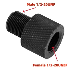 Filter Threaded Adapter Female 1/2-28 UNEF To 1/2-20 UNF Male Steel Accessories