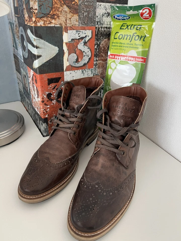 Leder Herren Winter Stiefel Boots Stiefelette Gr. 44 - Bild 2 von 4