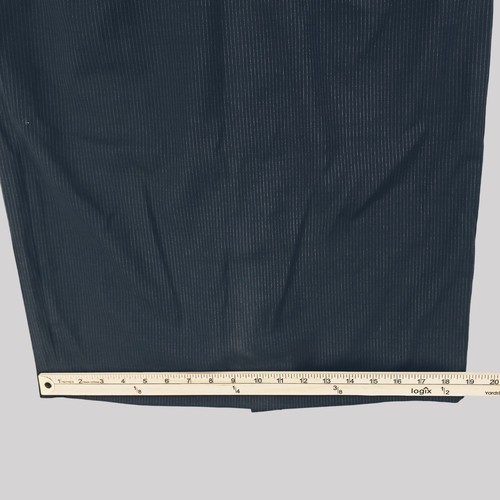 J. Crew Navy Pinstripe Pencil Skirt Hidden Zipper Closure 99% Wool Size 10 - Picture 7 of 9