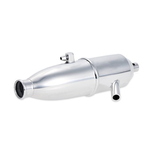102009 Piezas Actualización Para Coche 1/10 Rc 02124 Tubo Escape 02026 Plata - Imagen 3 de 3