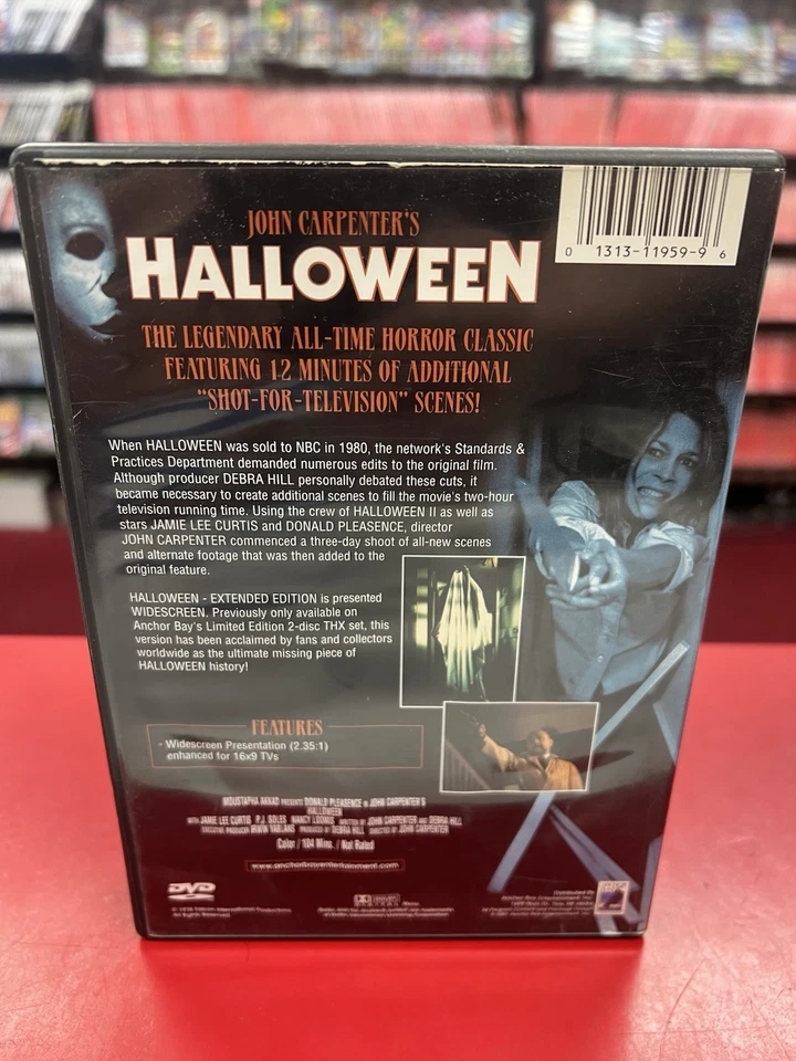 HALLOWEEN (DVD, 2001, Extended Edition) **Rare, OOP!** 12 Mins Extra TV Footage - Bild 2 von 4