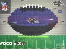 Baltimore Ravens NFL BRXLZ Football 3-D Construction Block Set