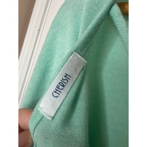 Cherish Oversize Open Back Soft Green Mint Casual Top Bluse Gr. Medium - Bild 5 von 7