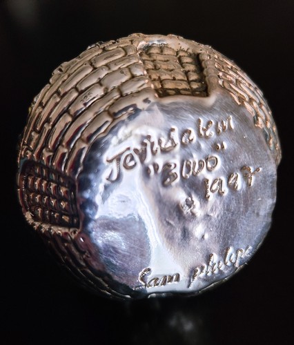 Sam Philipe Sterling Jerusalem Kugel Ornament - Bild 2 von 5
