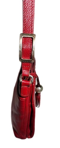 BRIGHTON FERRARA COL. RED FERRARA CITY ORGANIZER CROSSBODY PURSE HANDBAG $355 - Picture 8 of 17