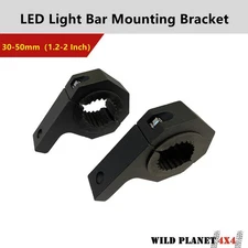 35-50mm Mounting Bracket Clamp For LED Light Bar Antenna to roof rack nudge bar 