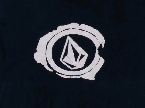 Volcom T-Shirt Vintage Navy Y2K 90s Skate Tee Circle Stone Logo Front Back Print - Picture 3 of 5