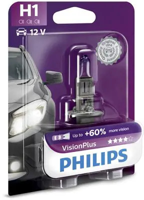 Glühbirne H1 12258VPB1 PHILIPS für OPEL BMW FORD ALFA ROMEO CITROËN FIAT SEAT VW - Bild 1 von 9