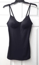 Maidenform Shaper Top Firm Control Tummy Shaping Wireless Cami Size M Black EUC