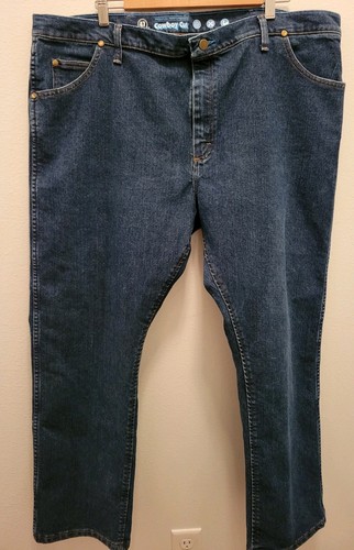 Wrangler Performance Cowboy Cut Men's Blue Denim Jeans 42x30 Regular Fit Tapered - 第 5/7 張圖片