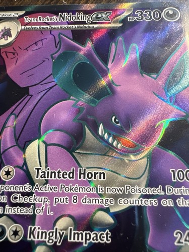 Team Rocket’s Nidoking ex 216/182 Destined Rivals Pokemon Ultra Rare - Bild 7 von 7